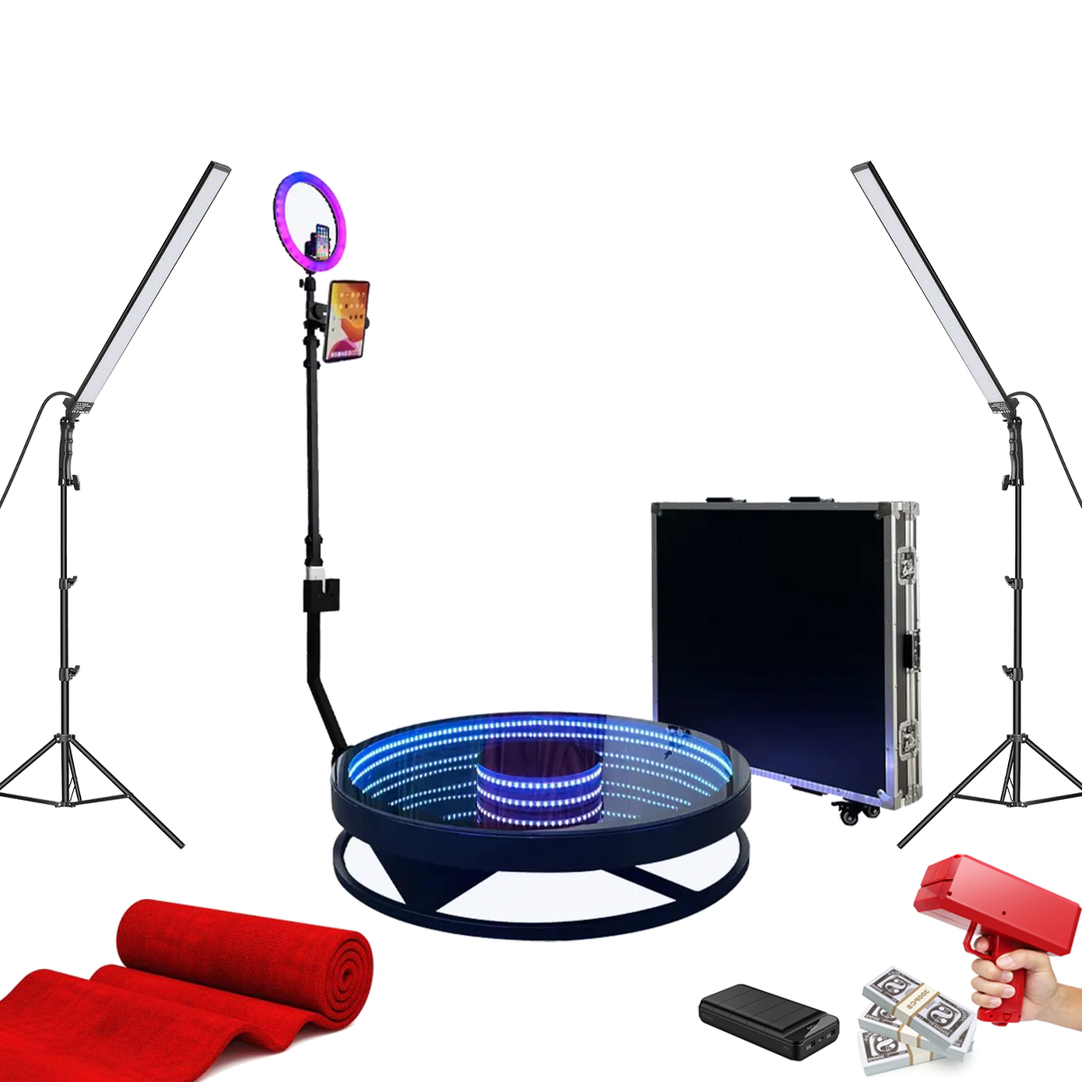Home led photobooth with accessories - Home